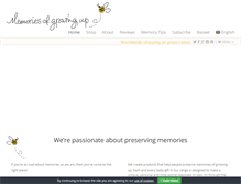 Tablet Screenshot of memoriesofgrowingup.com